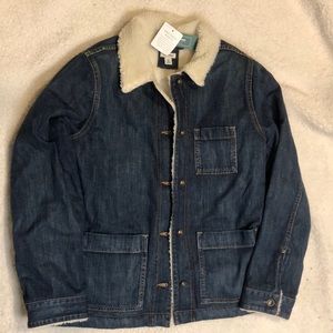L.L. Bean M 1913 Jean Chore Sherpa Jacket NWT